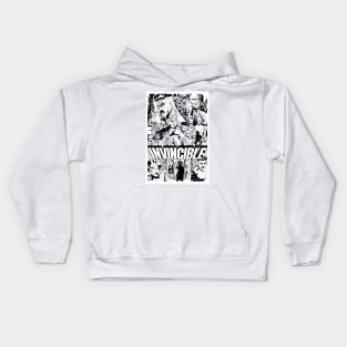 Invincible Manga Poster BW Kids Hoodie